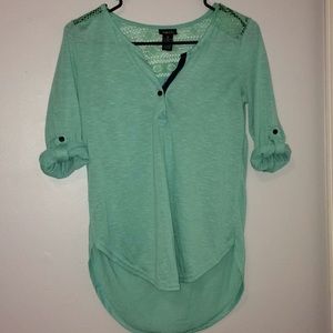 pale green blouse